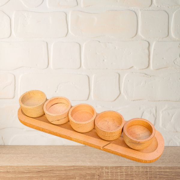 Producto - Set picada - tabla + 5 dips algarrobo Ferpa