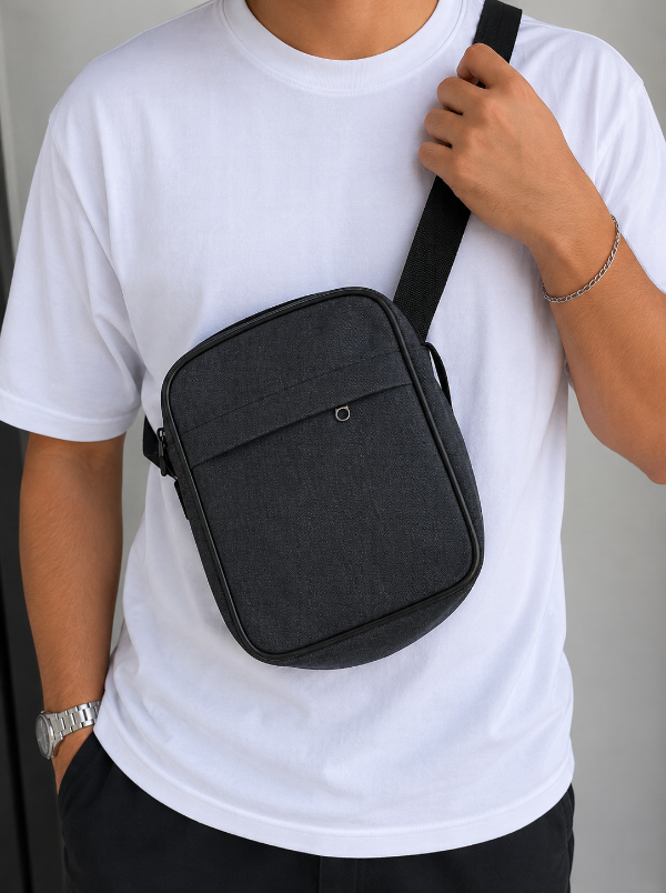 Producto - MORRAL COLOR GRIS