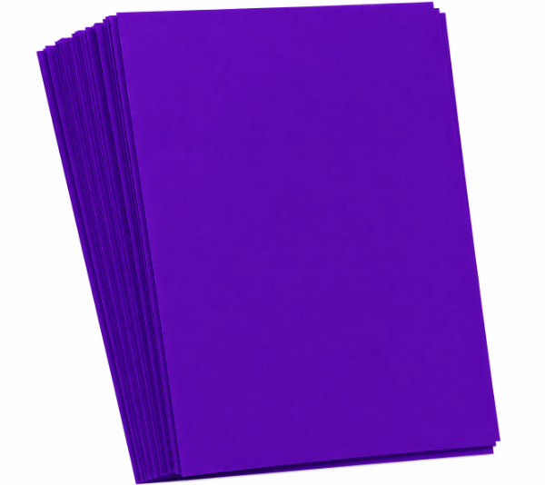 Producto - 100 Folios Matte Genericos - Tamaño Standard 63,5 x 88mm - Color Violeta