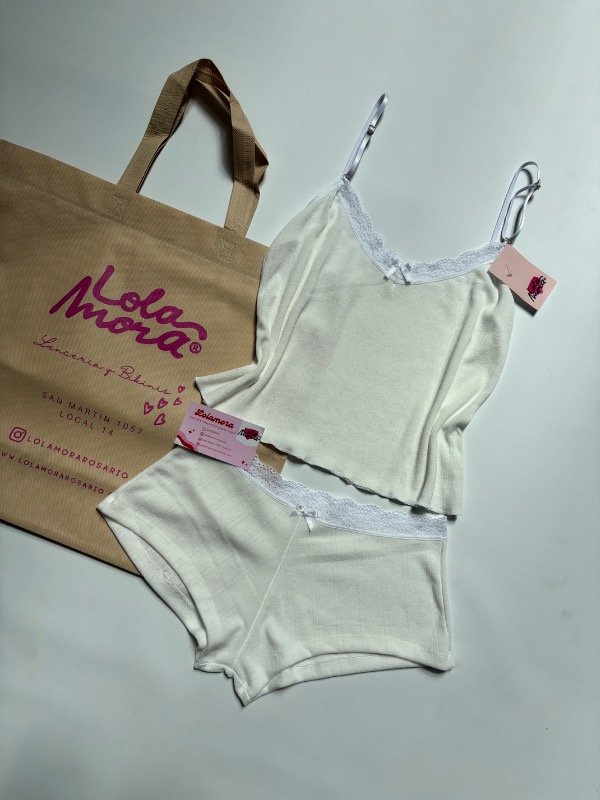 Producto - PIJAMA ROCIO BLANCO - 4
