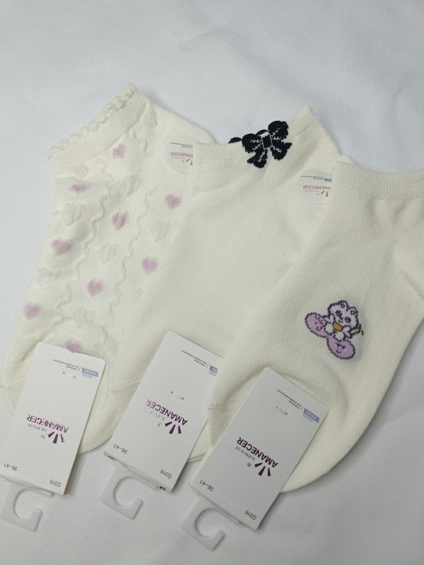 Producto - Soquetes Amanecer beige/blanco