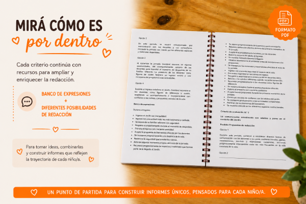 Producto - Banco de frases para Informes evaluativos- Sala Deambuladores. - 2