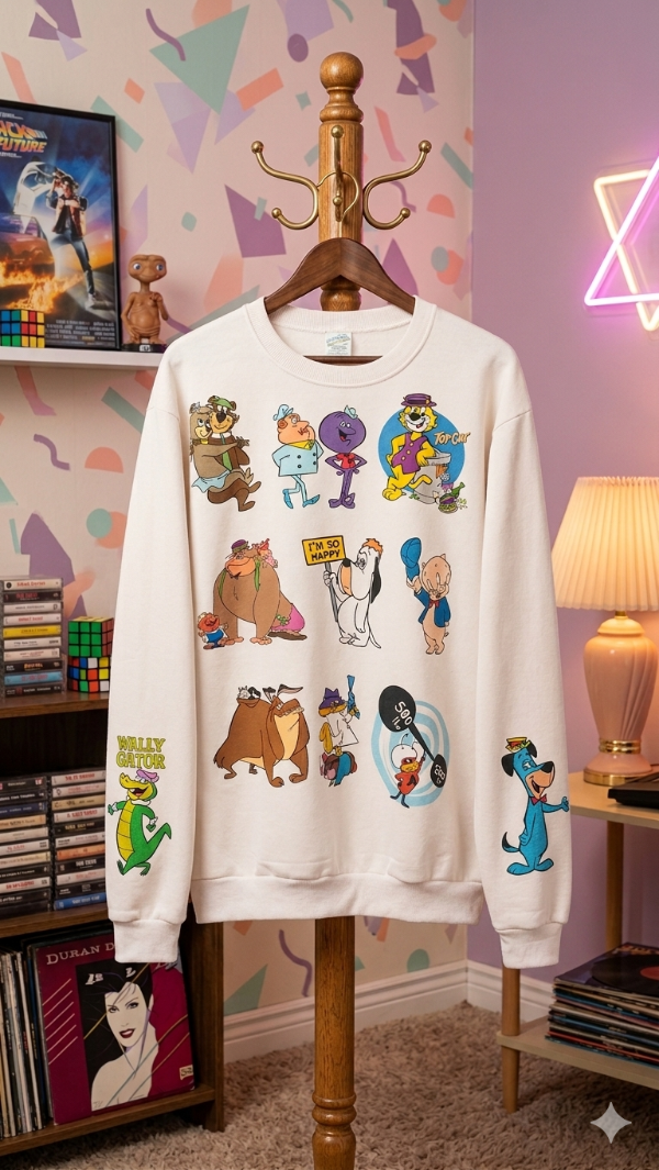 Producto - Buzo Frisa Dibujos Animados Blanco