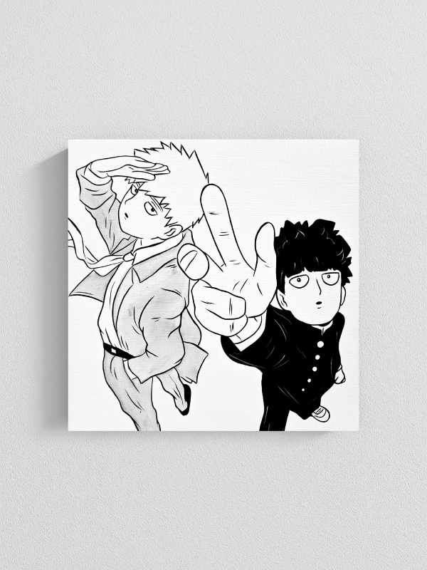 Producto - Cuadro Mob y Reigen - Mob psycho 100- (Mod.2)