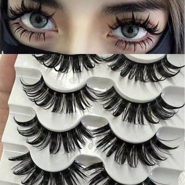 Producto - 5 Pares de Pestañas Spiky Manga