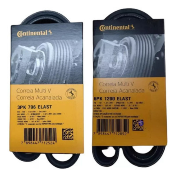 Producto - Kit Correa Poly V 6pk1200 3pk796 Gol Trend Voyage Suran Fox