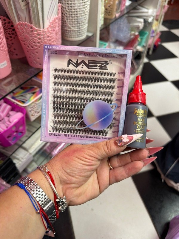 Producto - Kit de pestañas pelo por pelo uso personal naez mas pegamento super oferta