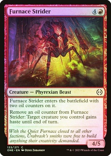 Producto - Furnace Strider Foil  Phyrexia: All Will Be One