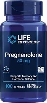 Producto - Pregnenolone 50 mg Life Extension