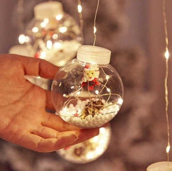 Producto - LUCES ESFERAS CON SANTA - 2