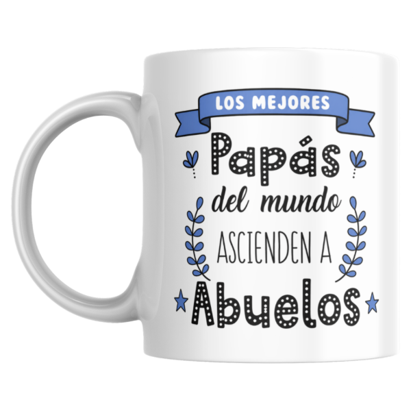 Producto - Taza - Dia del padre - los mejores papas del mundo ascienden a abuelos - 0