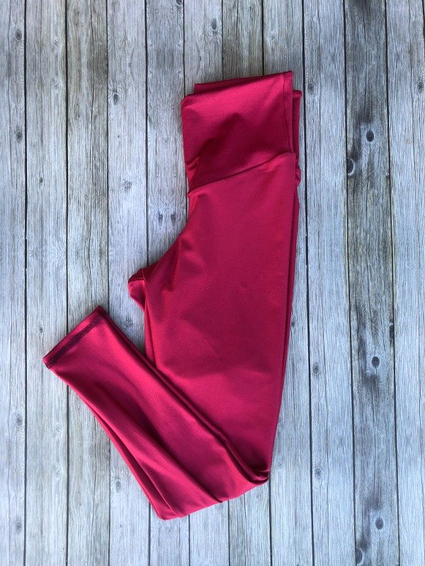 Calza larga rojo carmín