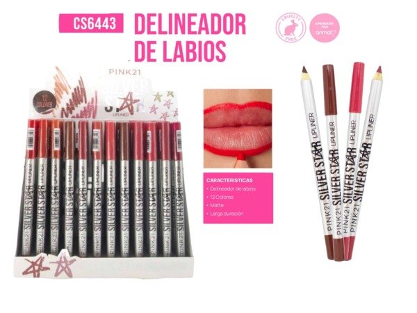 Producto - DELINEADOR DE LABIOS SILVER STAR - PINK 21