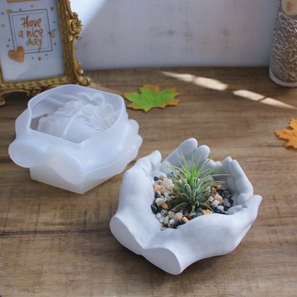 Producto - Molde silicona cuenco grande manos juntas - 17