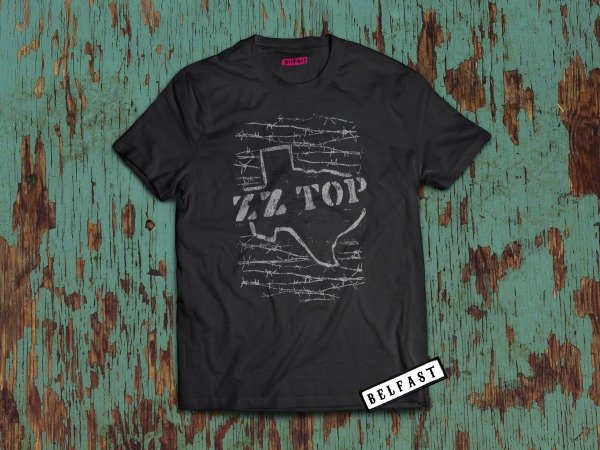remera zz top texas