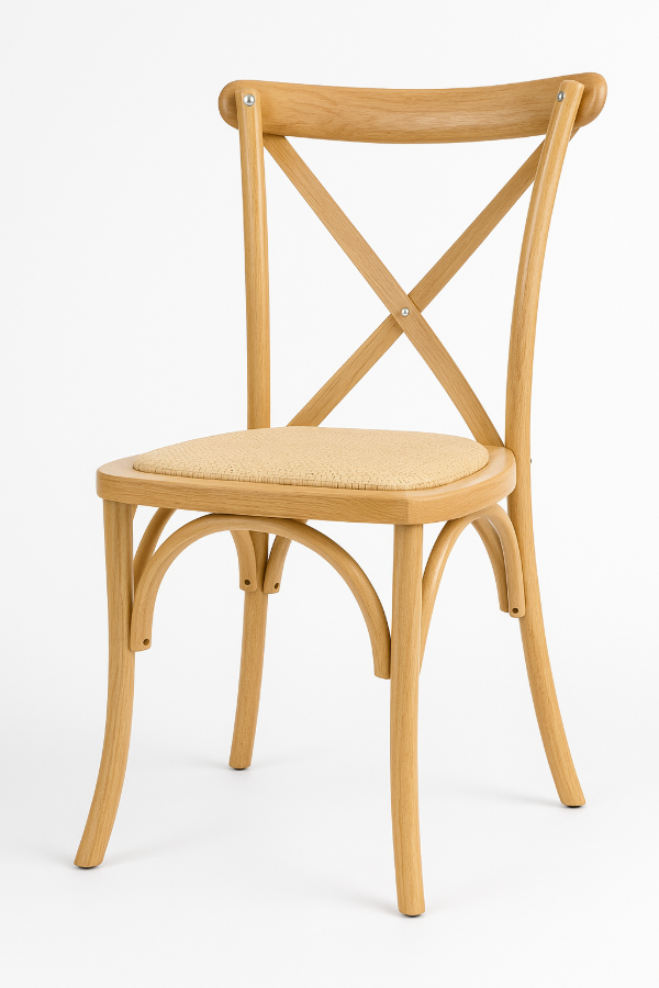 Producto - Silla Crossback de Madera  Diseño Clásico y Resistente