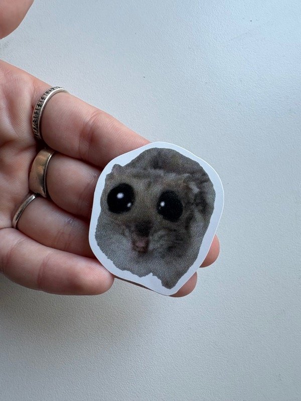 Producto - Sticker rata ojos saltón