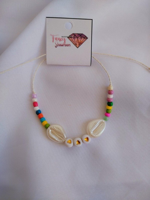 Producto - Tobillera caracoles corazones