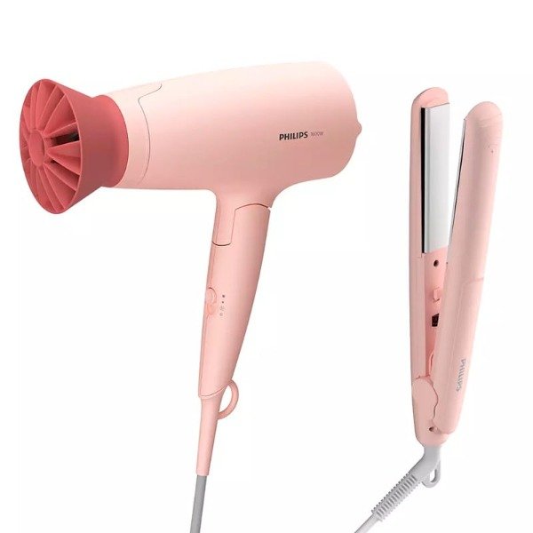 Producto - Set de Styling PHILIPS SECADOR + PLANCHA DE CABELLO