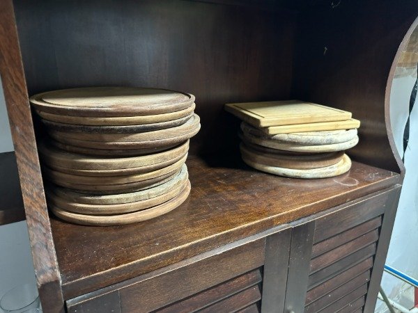 Producto - LOTE 22 PLATOS DE MADERA PARA ASADO VARIOS. PRECIO POR TODOS #11522