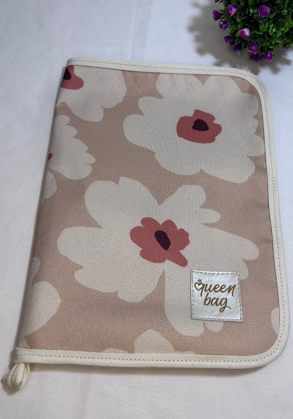 Producto - Organizador A5 Flores Beige