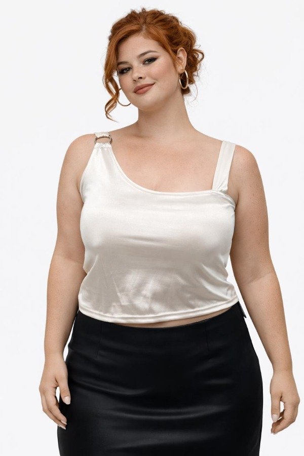 Producto - Top Blanco hombro argolla