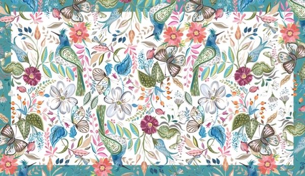 Producto - Mantel Laos borde celeste