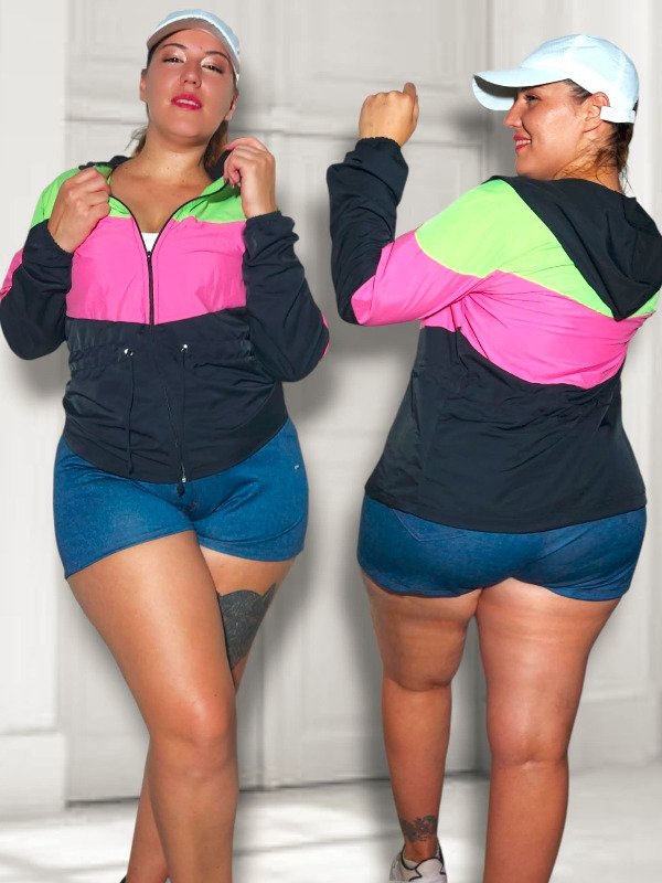 Producto - Linea Sasha!! Campera Tricolor Talles especiales