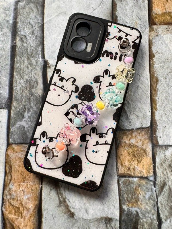 Producto - Funda alto impacto diseño con cadena Moto G73 vaca