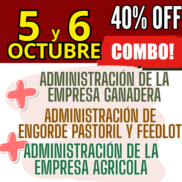 Producto - COMBO 3 CURSOS: Admin Ganadera + Engorde Pastoril y Feedlot + Admin Agrícola - 0