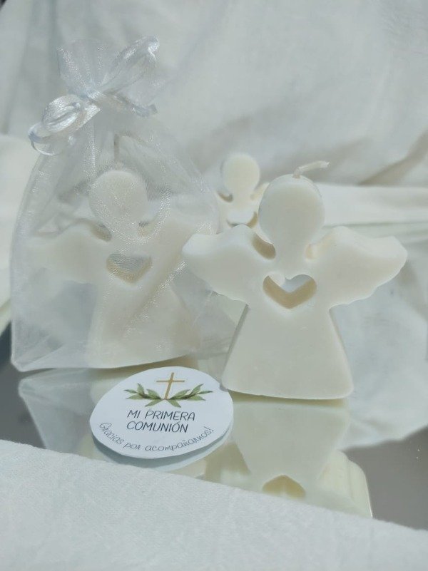 Producto - Vela angel corazón x10 c/tarjeta