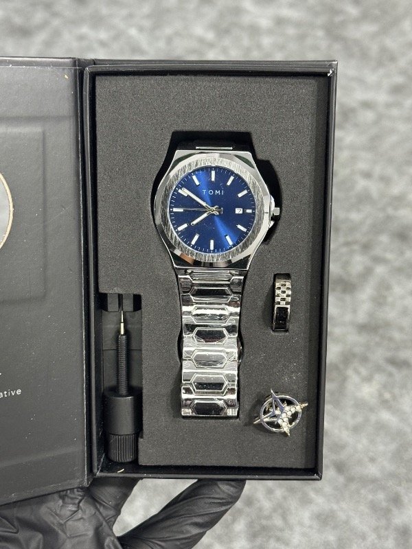 Producto - TOMI 2 PLATA AZUL (con caja)