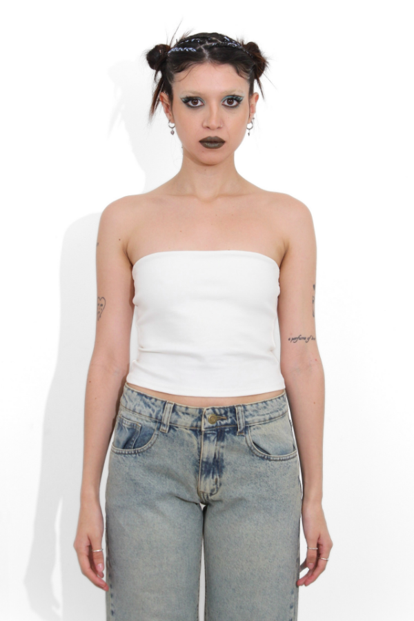 Producto - Basic Strapless Blanco