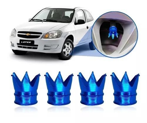 Producto - tapas de valvula coronas azul