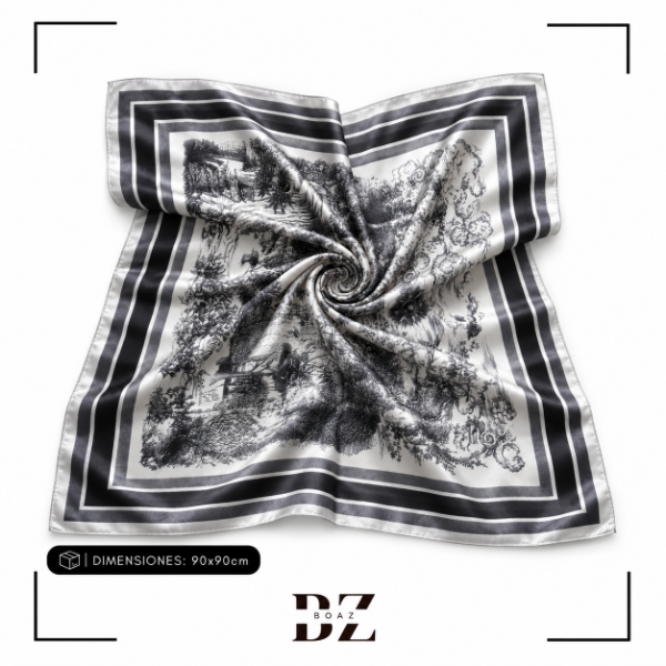 Producto - CHALINAS DE RASO X PCS VARIOS DISEÑOS 90 X 90 CM - 1835-110