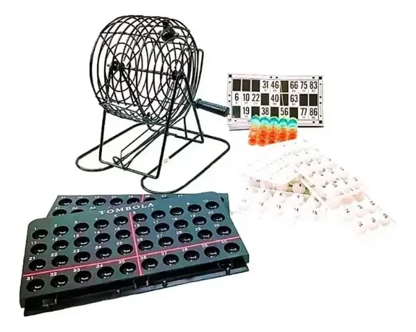 Producto - Bingo Con Bolillero Metal Faydi 48 Cartones 7832 - 2