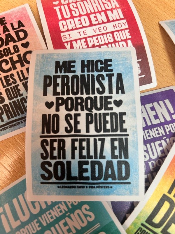 Producto - Sticker Peronista - Piba Posters
