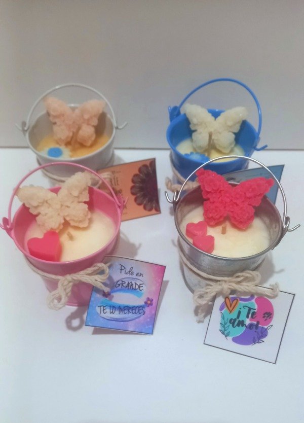 Producto - Mini baldecitos con mariposa