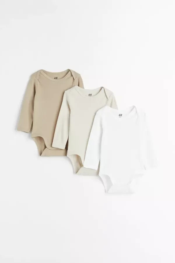 Producto - Pack x3 bodies básicos HYM Algodón orgánico Talle 12-18 meses - 0