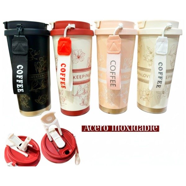 Producto - VASO CAFETERO COFFEE / 500 ML ACERO INOX.