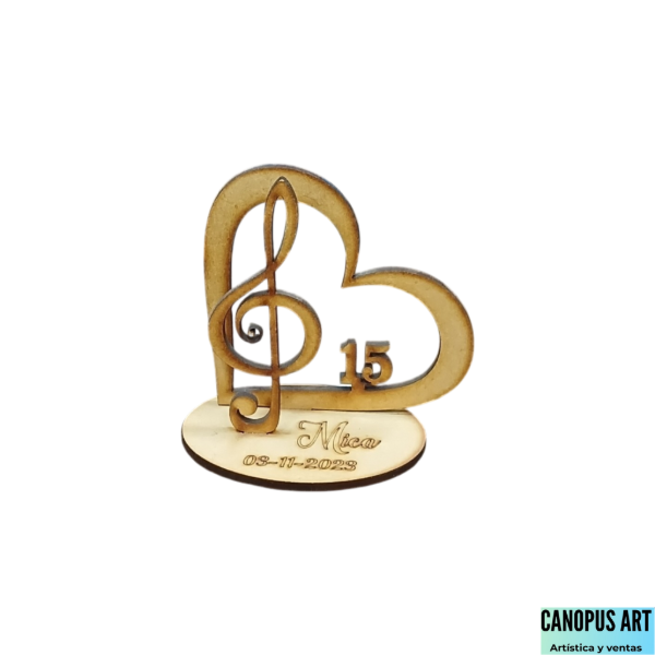 Producto - Corazón con nota musical