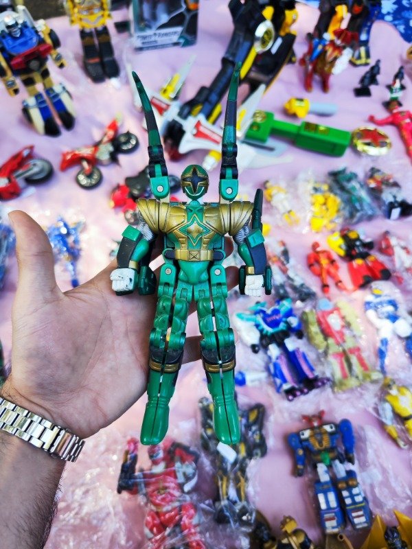 Producto - Green Samurai Warrior Triple Zord Morphin (Ninja Storm) - 0