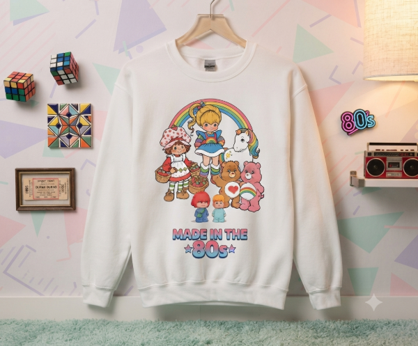 Producto - Buzo Frisa Personajes Made 1980 Blanco