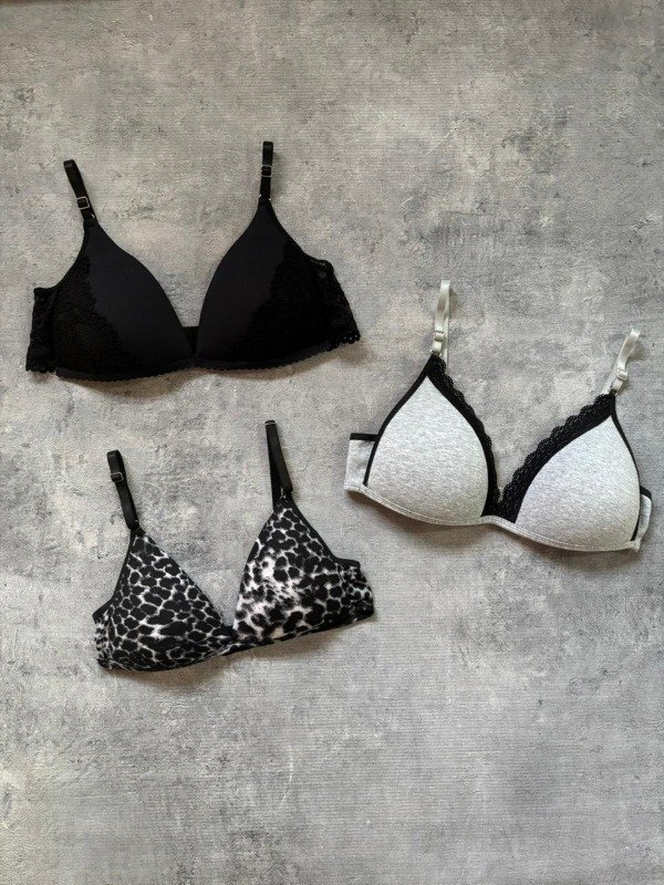 Producto - Pack x3 corpiños surtidos