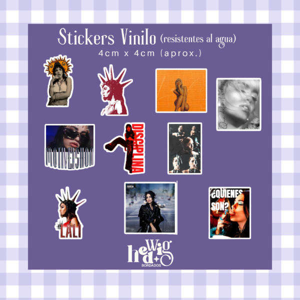 Producto - Pack 10 Stickers Vinilo LALI #1