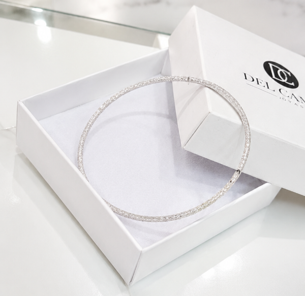 Producto - Pulsera Esclava Italiana Plata 925 Arenada