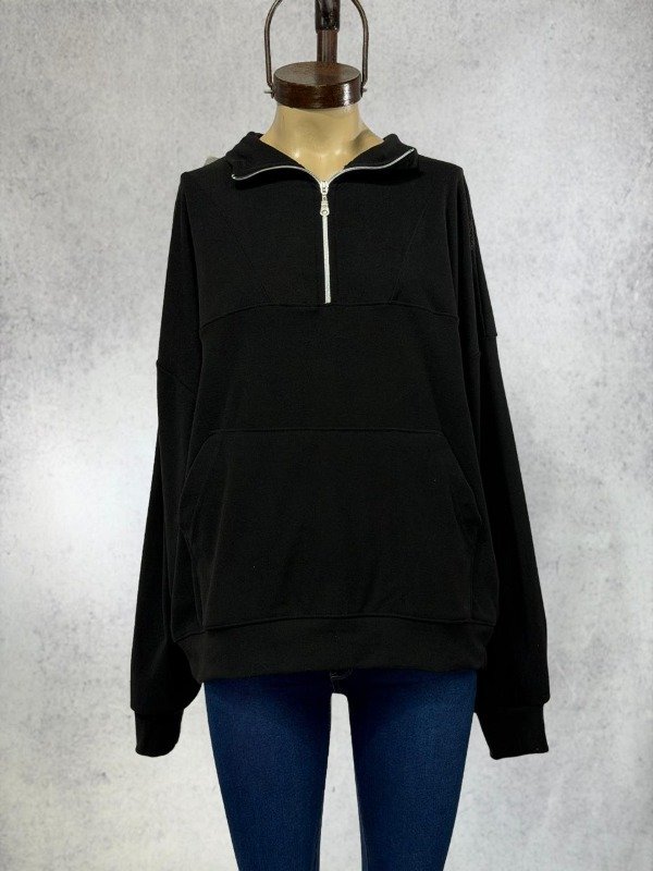Producto - BUZO ARIANA NEGRO MICROPOLAR CIERRE