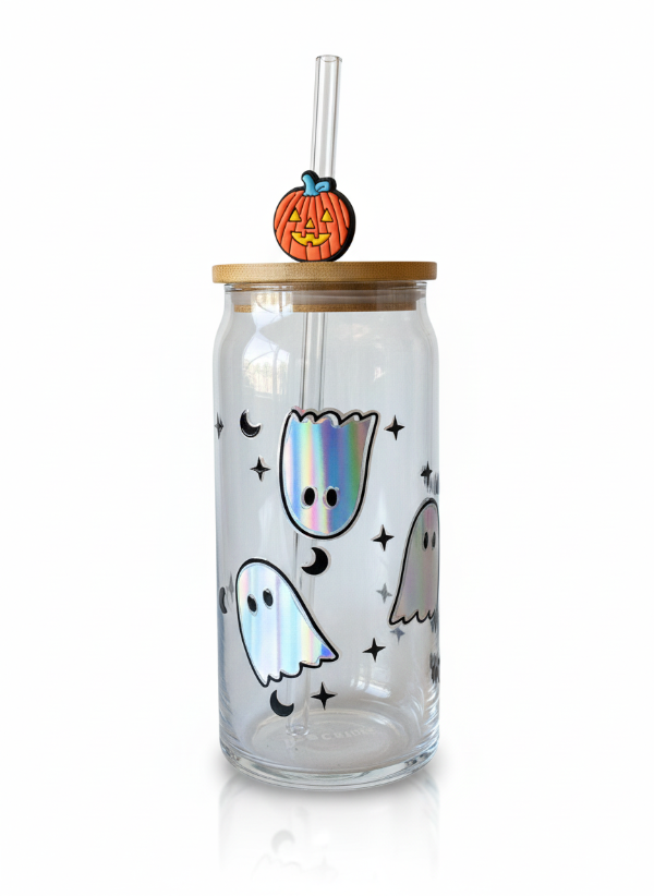 Producto - Vaso vidrio cristal Spooky Ghost 600ml