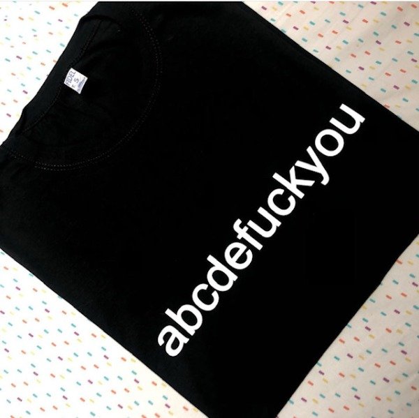 Remera abcdefuckyou