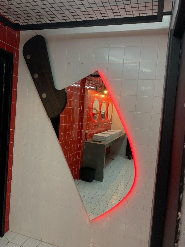 Producto - Espejo cuchillo + neon